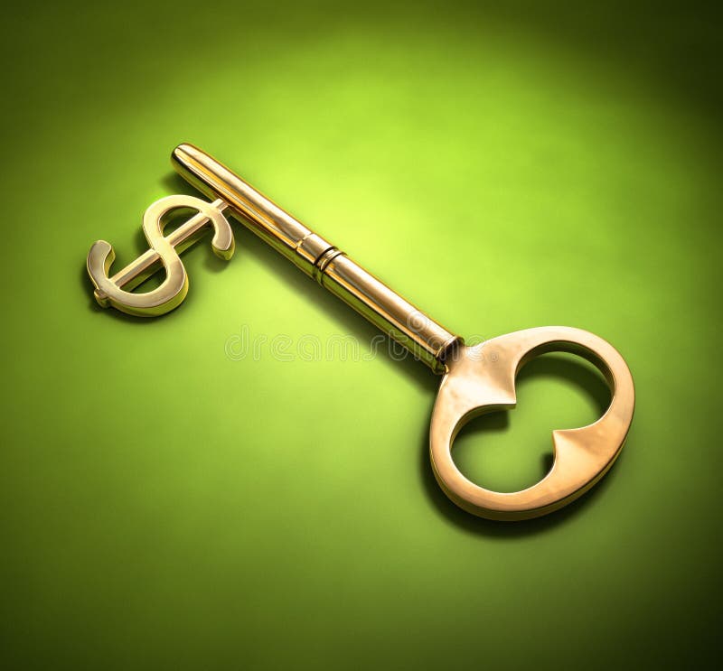 Key to wealth royalty free stock photography Key to wealth royalty free stock photography
