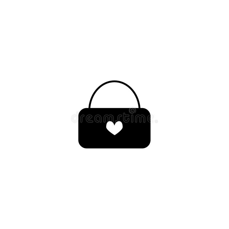 Key to your heart - Simple vector icon isolated on white EPS 10 vector illustration
