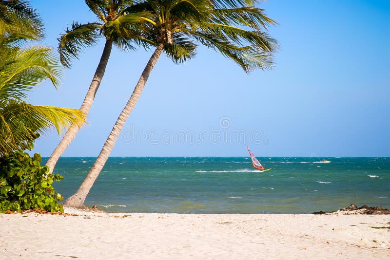 Key West Beach Scene stock image. Image of seascape, outdoor 62169433
