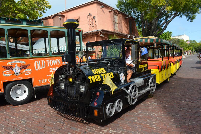 Key West Conch Tour Train, Florida Editorial Photo Image of super
