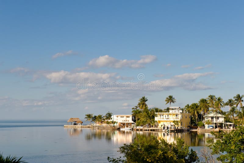 Mansions at Key West coast in Florida. Mansions at Key West coast in Florida.