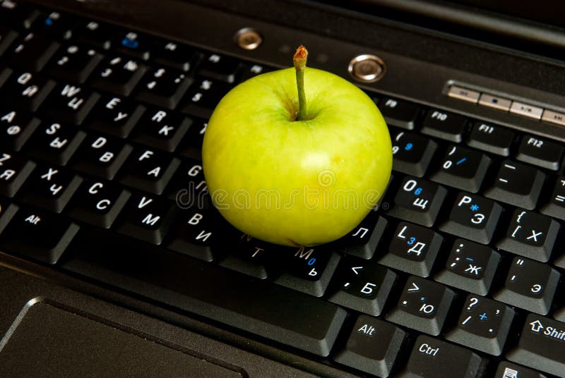 Keyboard and apple