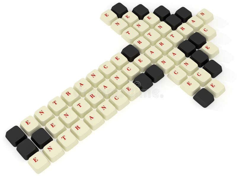 Keyboard arrow royalty free illustration