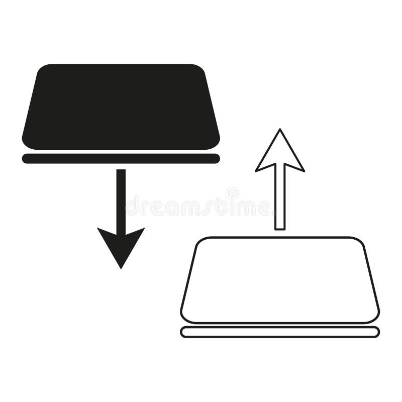 Keyboard arrow icon. Key press symbol. Input button vector. Directional arrow sign. royalty free illustration