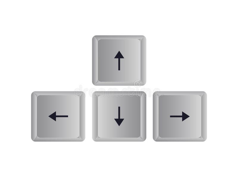 Keyboard Arrow Keys stock illustration
