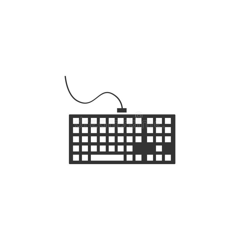 Keyboard icon flat royalty free illustration Keyboard icon flat royalty free illustration