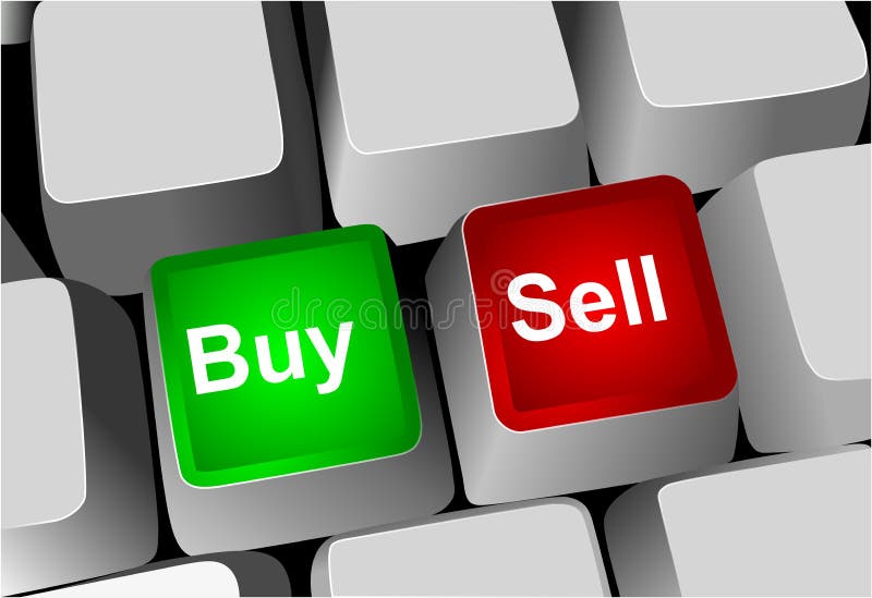 Keyboard, Buy and Sell Keys Stock Illustration Illustration of