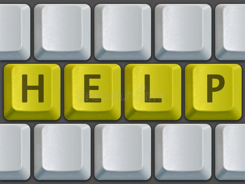 Keyboard Help royalty free stock photos Keyboard Help royalty free stock photos