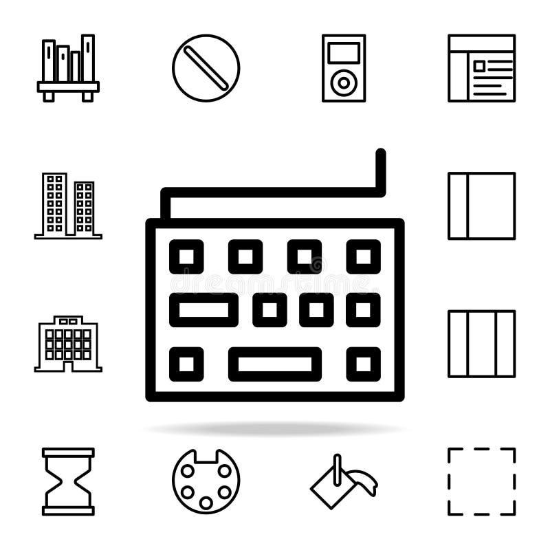 Keyboard icon. web icons universal set for web and mobile stock illustration