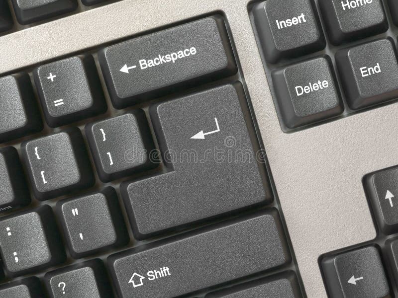 Keyboard - key Enter, clean stock photography