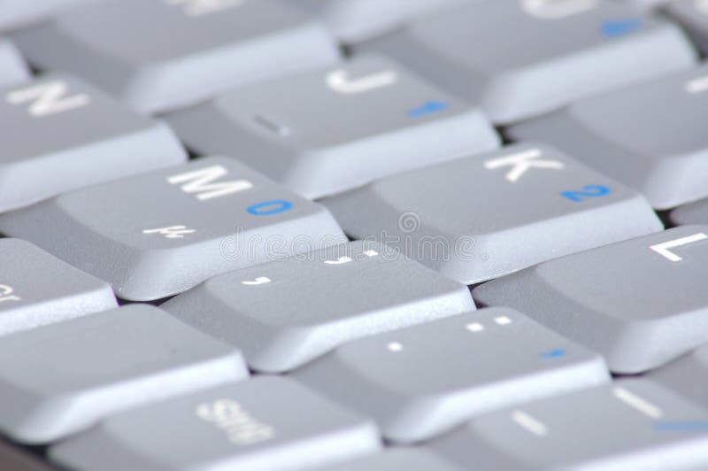 Keyboard of laptop computer stock photo