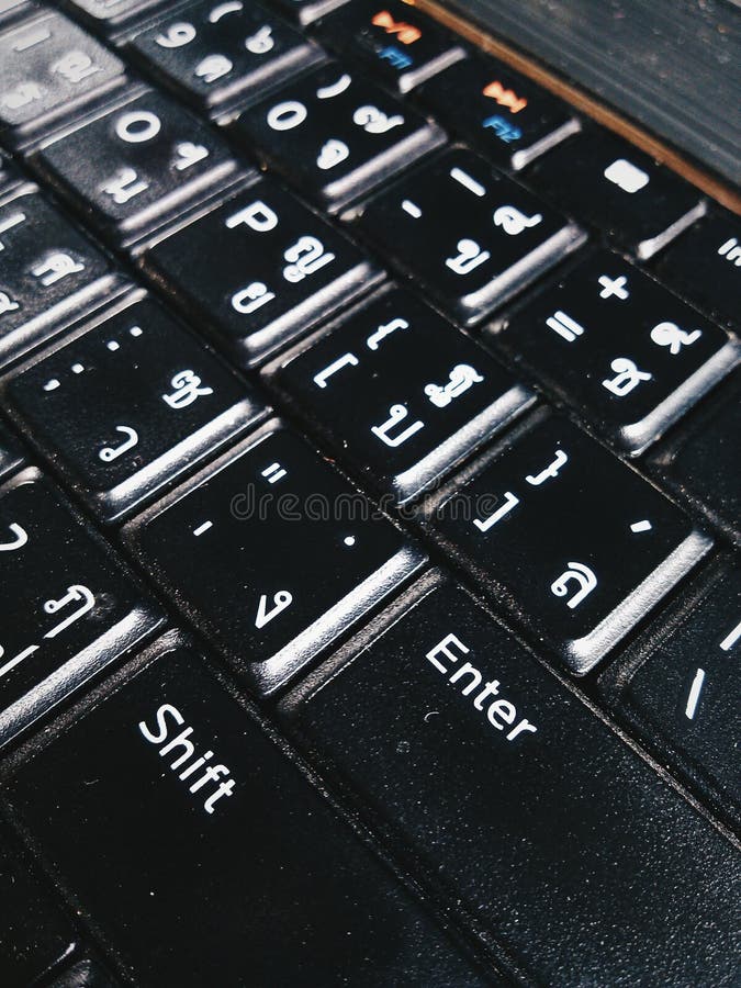 Keyboard layout stock image. Image of enter, thai, layout 42744967
