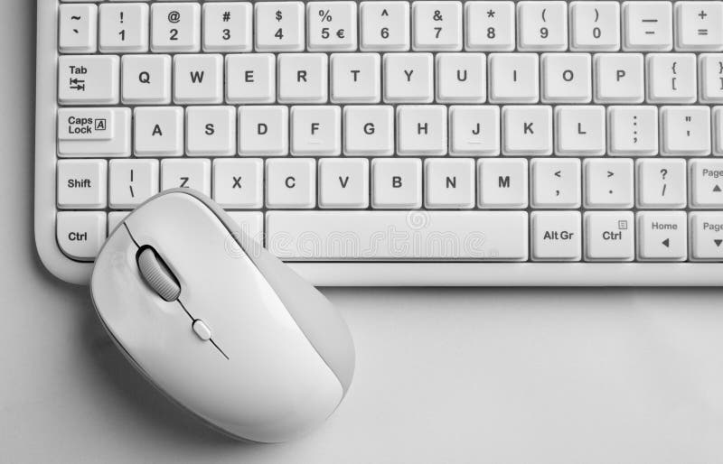 Keyboard and mouse royalty free stock photo