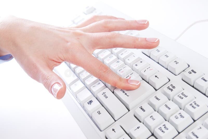 Keyboard Typing stock image. Image of finger, busy, keypad 22434801
