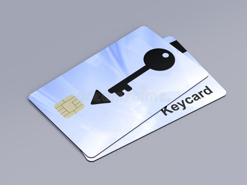 Hotel Keycards Or Cardkeys, Isolated Stock Illustration Illustration