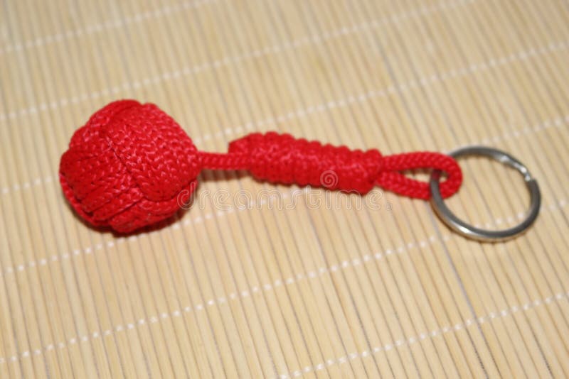 The Keychain is Made Using Macrame Technique. the Main Knot is Called