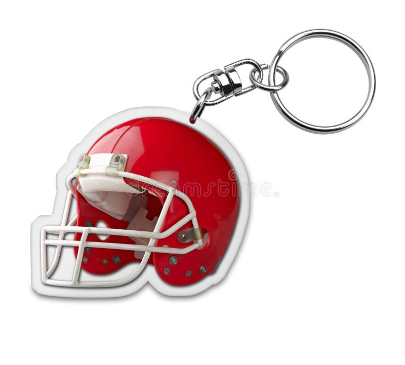 Keyholder del regalo con lo symbo del casco di football americano immagini stock libere da diritti Keyholder del regalo con lo symbo del casco di football americano immagini stock libere da diritti