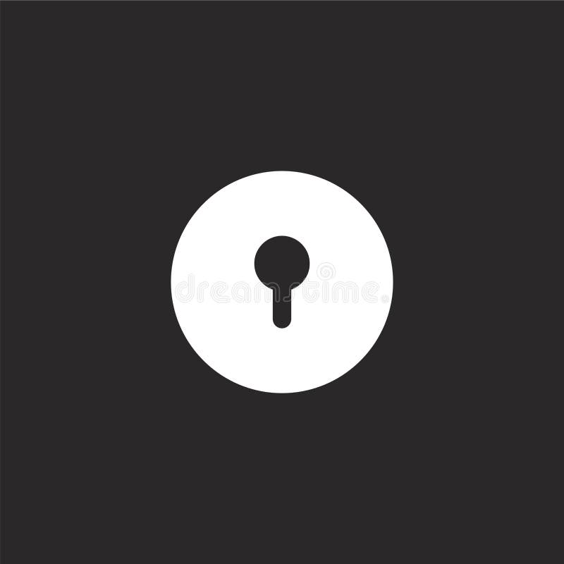 Keyhole Icon. Filled Keyhole Icon for Website Design and Mobile, App
