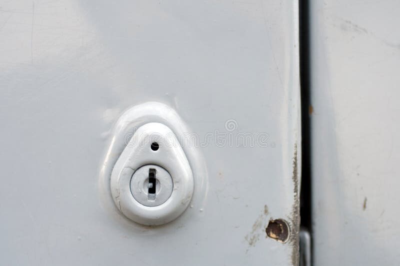 Car door lock keyhole stock photo. Image of entrance, keyhole 3923944