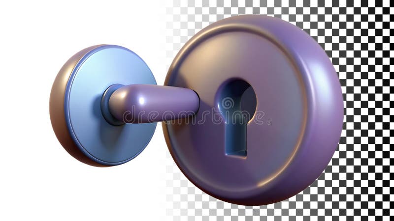 Keyhole per sistemi di sicurezza e controllo degli accessi png immagine trasparente Generative AI illustrazione vettoriale