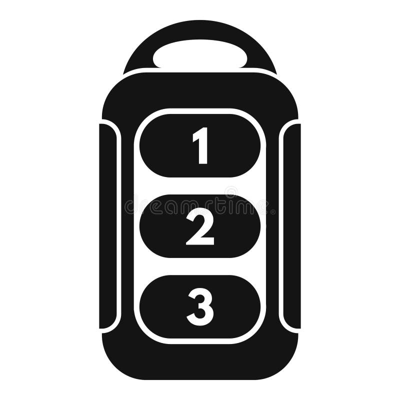 Keyless Smart Icon Simple Vector. Car Remote Stock Illustration