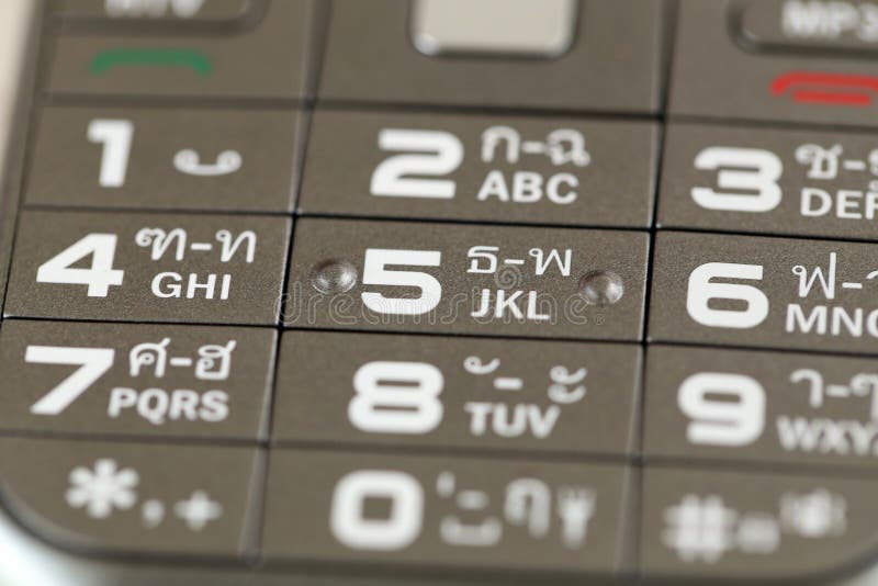 cell phone keypad layout