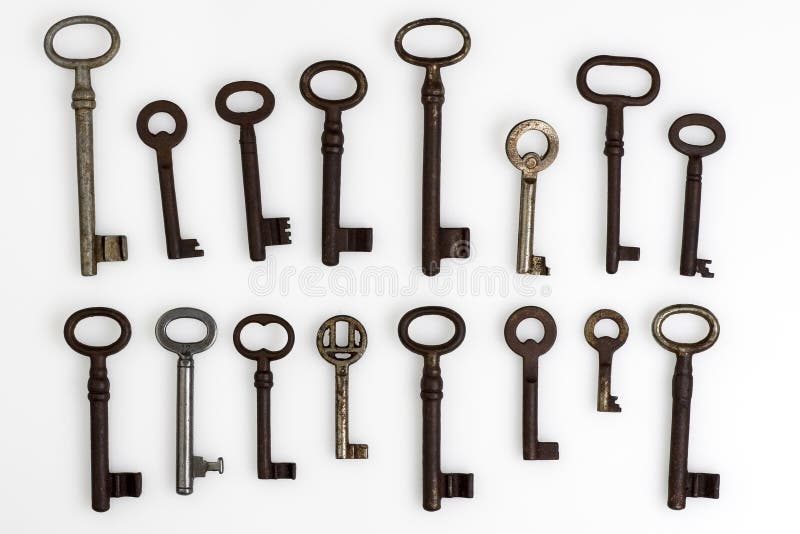 Different kinds of keys stock image. Image of door, grunge 821349