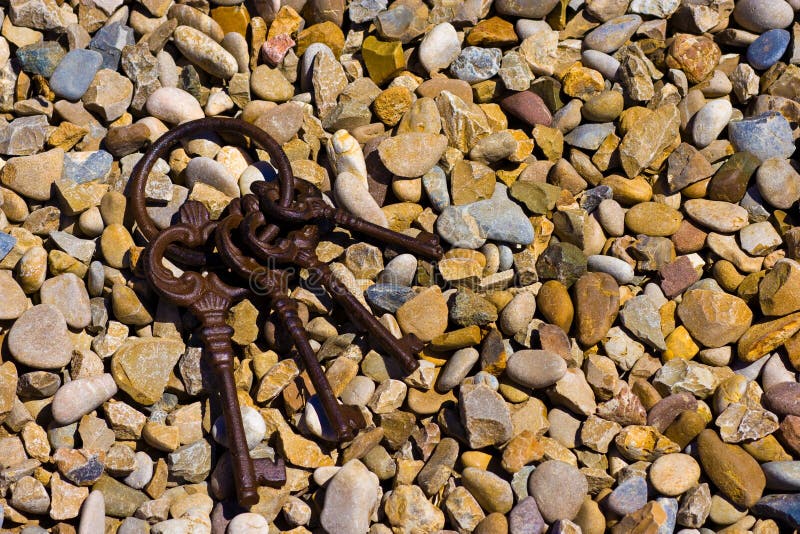 Keys on stones royalty free stock photo Keys on stones royalty free stock photo