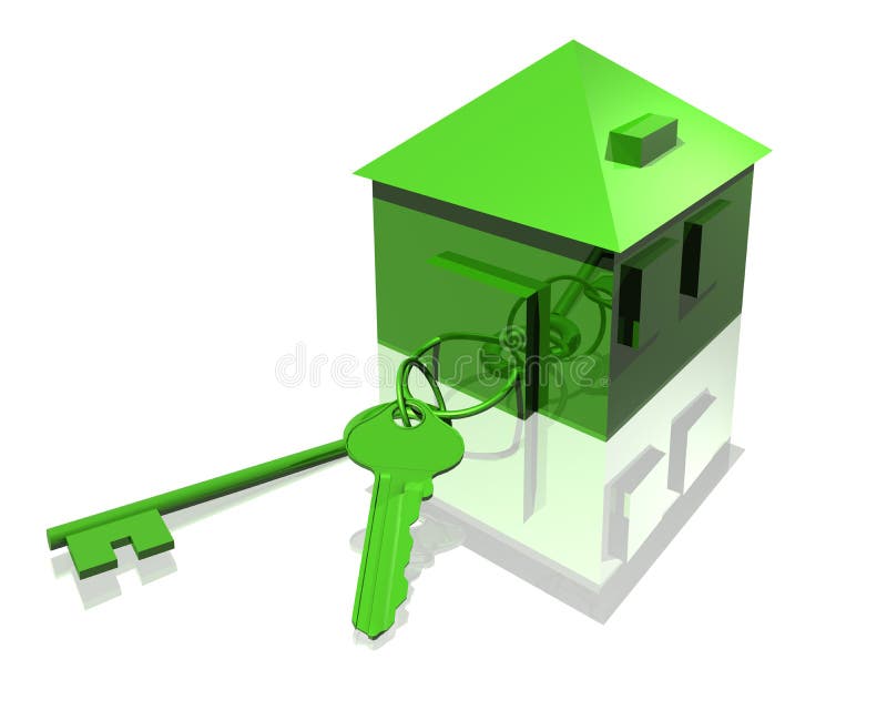 Keys and house stock illustration. Illustration of graphics 20723799