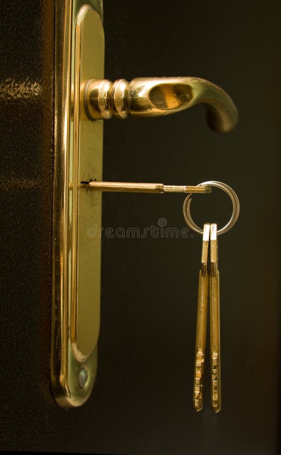 Keys in a keyhole