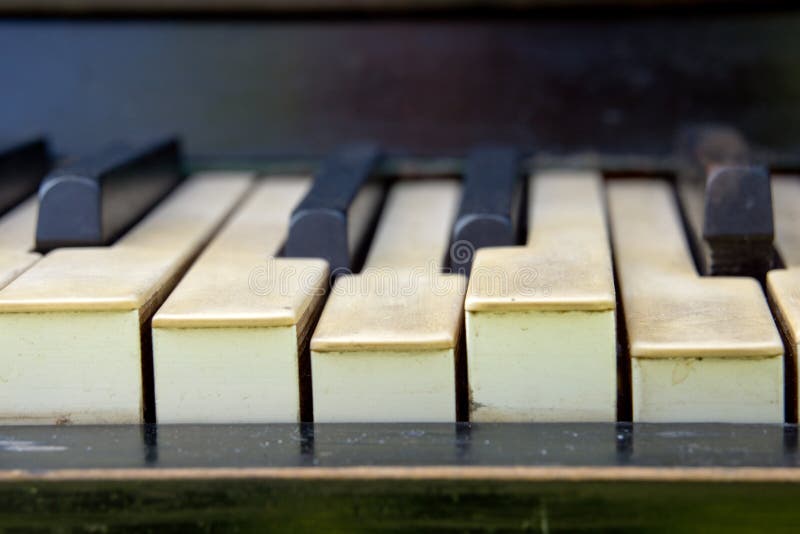 Keys old piano