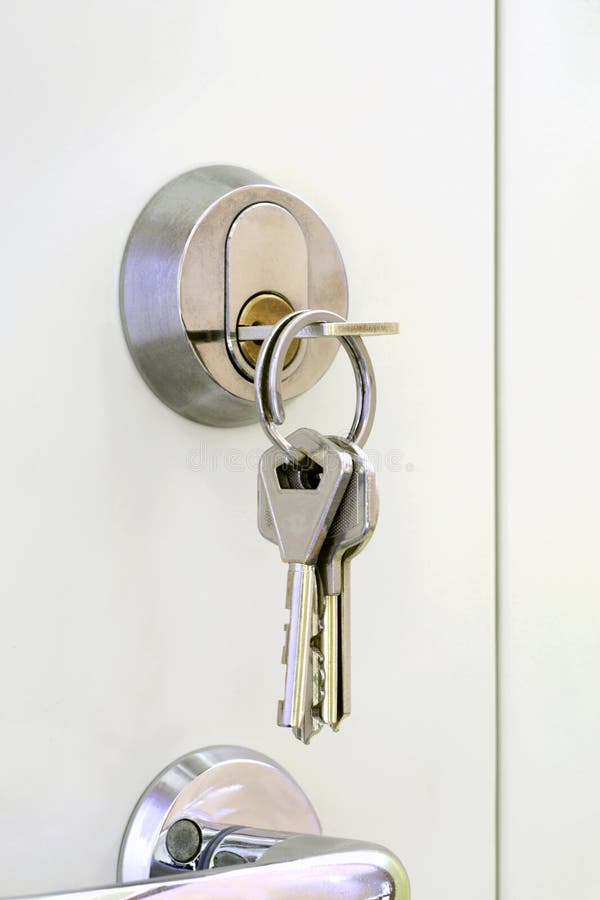 Keys to the door stock photo. Image of locksmith, home 31587248