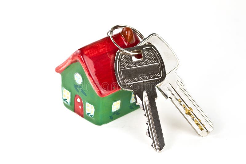 Keys to new home stock photo. Image of facade, advertising 17899554