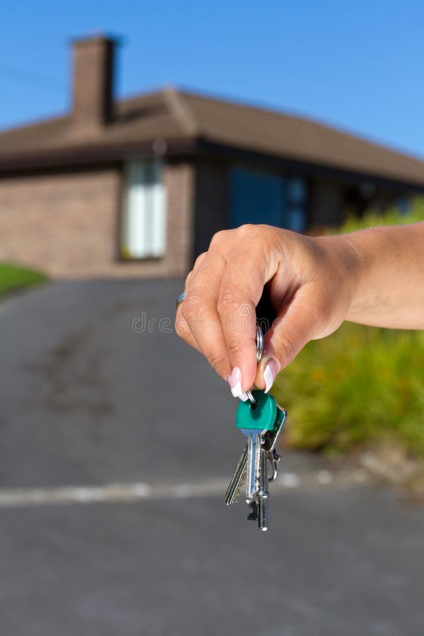 Keys to new home stock photo. Image of home, agent, giving 17899554