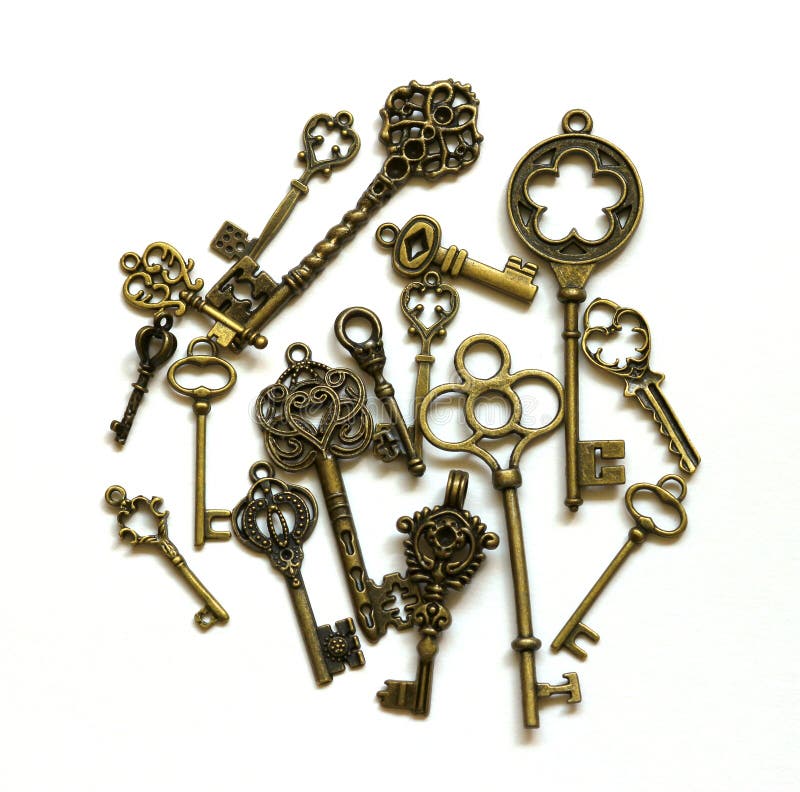 Old keys stock image. Image of letters, history, messy 43333159