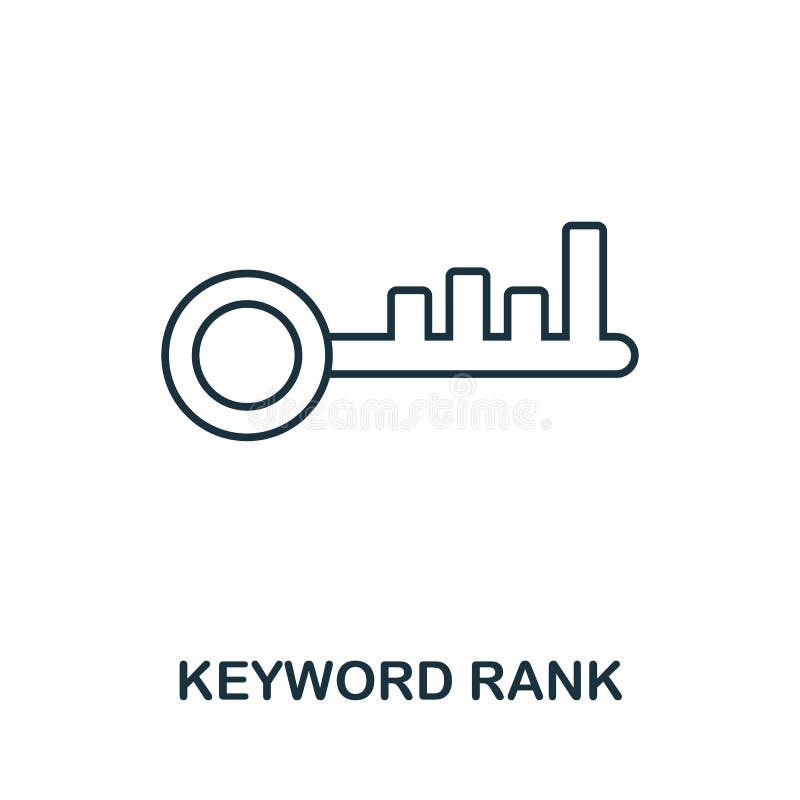 Keyword Rank Vector Icon Symbol Creative Sign From Seo And Development Icons Collection Filled Flat Keyword Rank Icon For Stock Illustration Illustration Of Website Graphic