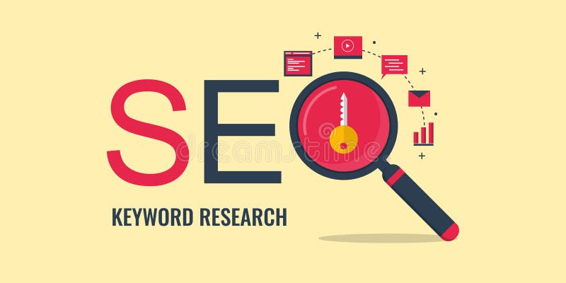 Keyword Research Search Engine Optimization Keyword Seo Flat Design Seo Banner Stock Vector Illustration Of Creative Audience