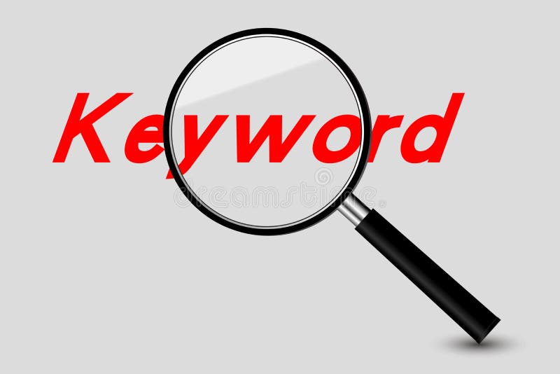 Keyword Search stock illustration. Illustration of enlarge 44044566
