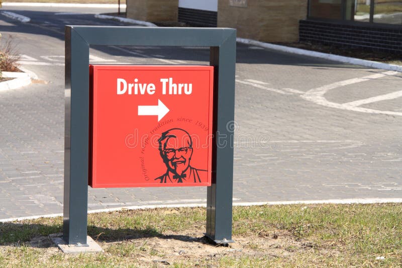 KFC Drive Thru editorial photo. Image of french, brand - 18951931