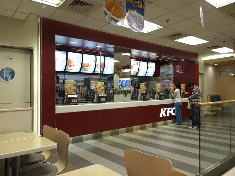 KFC Fast Food Restaurant stock images