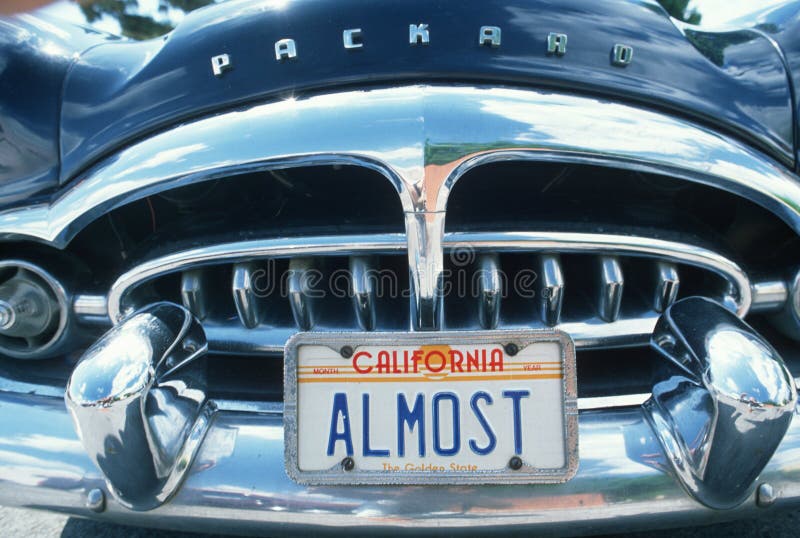 Vanity License Plate in California. Vanity License Plate in California