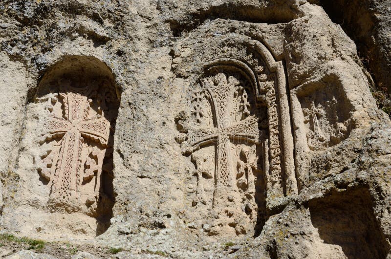 Khachkars Ayrivank monaster, średniowieczna chrześcijańska sztuka, Armenia obrazy royalty free Khachkars Ayrivank monaster, średniowieczna chrześcijańska sztuka, Armenia obrazy royalty free