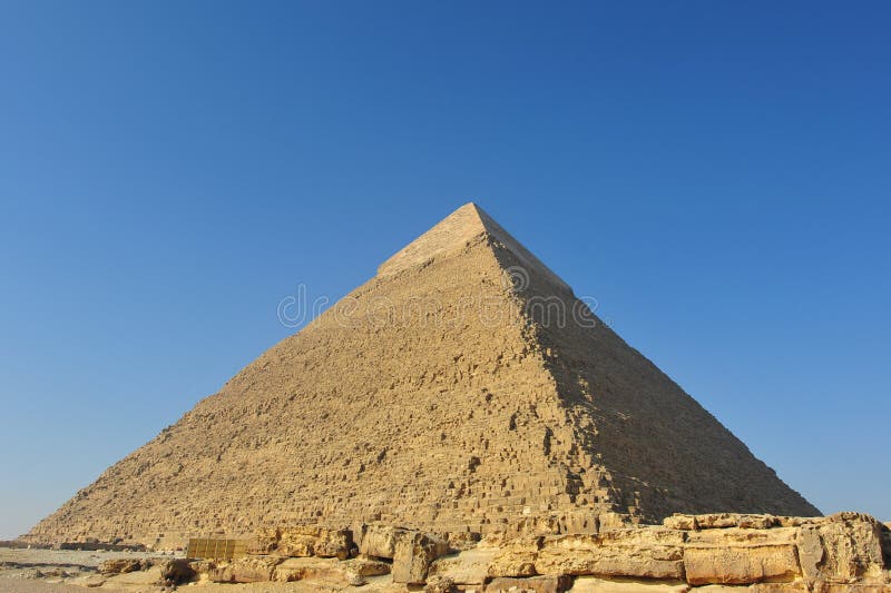 khafrepyramid royaltyfri bild khafrepyramid royaltyfri bild