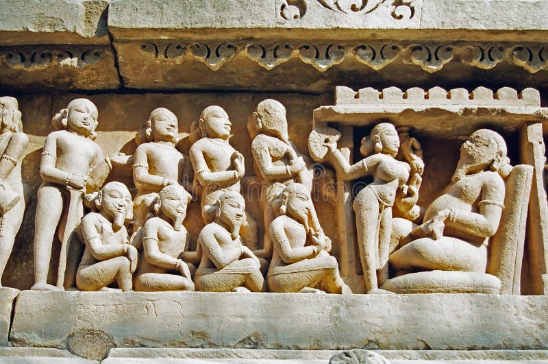 Khajuraho Statues, India stock image. Image of famous 13000995
