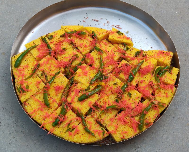 Khaman Dhokla , Gujarati Famous Dish. Stock Photo Image of produce