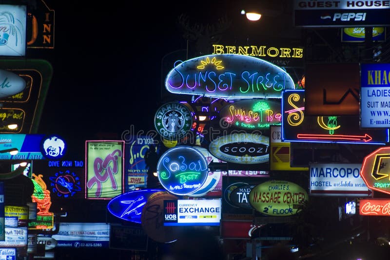 khaosan lampaväg arkivfoto khaosan lampaväg arkivfoto
