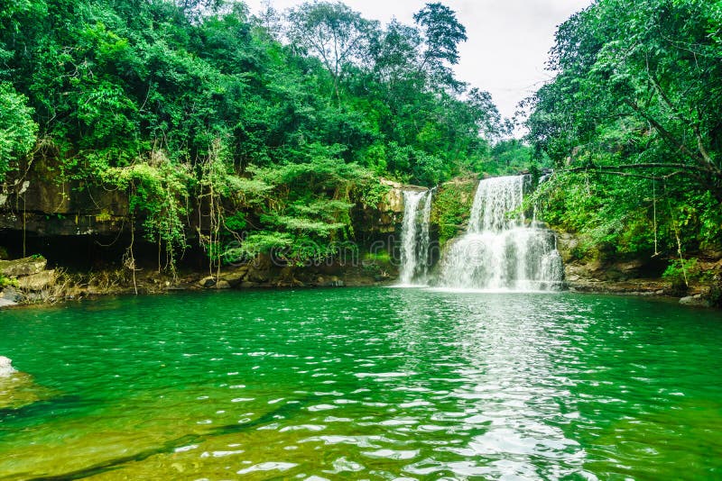 Khlong Chao Waterfall on Koh Kood island - Thailand