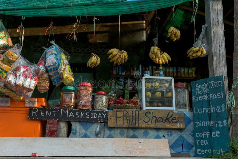 Khmer local shop with products for sale royalty free stock photo Khmer local shop with products for sale royalty free stock photo