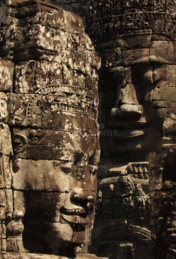 Khmer Smile in Bayon Wat,Siem Riep,Cambodia