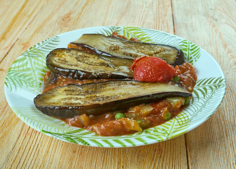 Khoresh ebademjan stock images